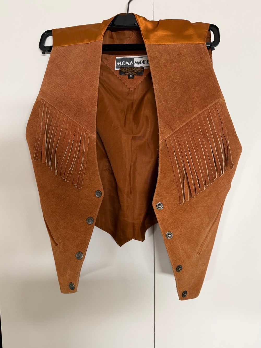 Mona Mode Suede Jacket in Camel Tan